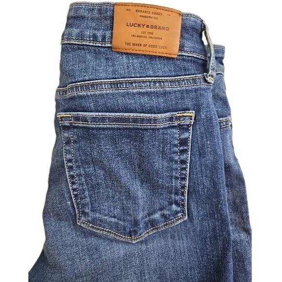 Lucky Brand ~Woman Size 8/29~ Blue AVA CROP Jeans Pockets, Logo. - Picture 13 of 16